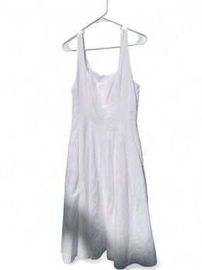 a new day White Midi Dress